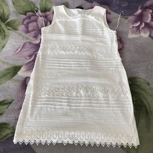 Alfani White Lace Midi Dress